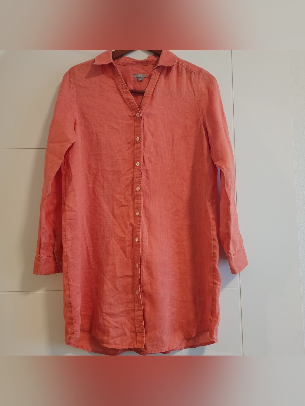 J.Jill 100% Linen Longsleeve Button Up Tunic